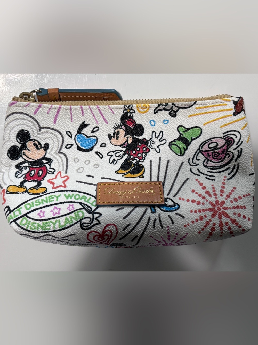 Disney Dooney & Bourke Sketch Small Cosmetics Pouch